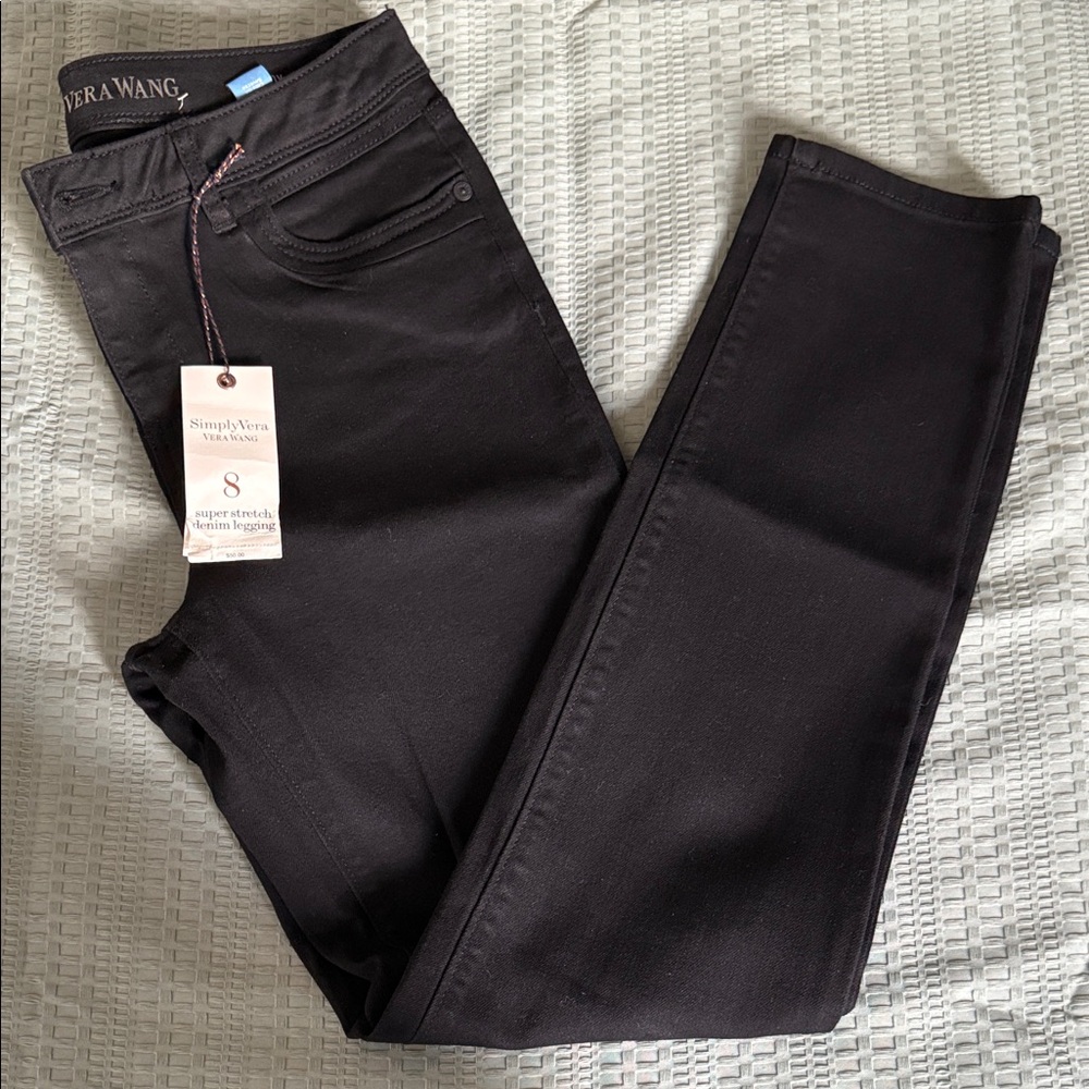 Simply Vera Vera Wang Women's Black Skinny Jeans
